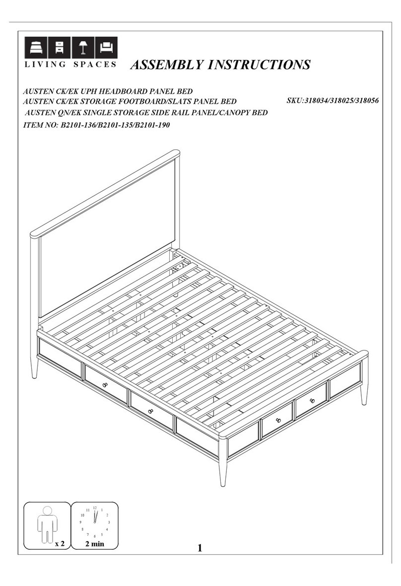 Living Spaces AUSTEN B2101-136 User manual