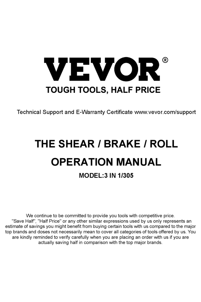 VEVOR 3 IN 1/305 Operation manual