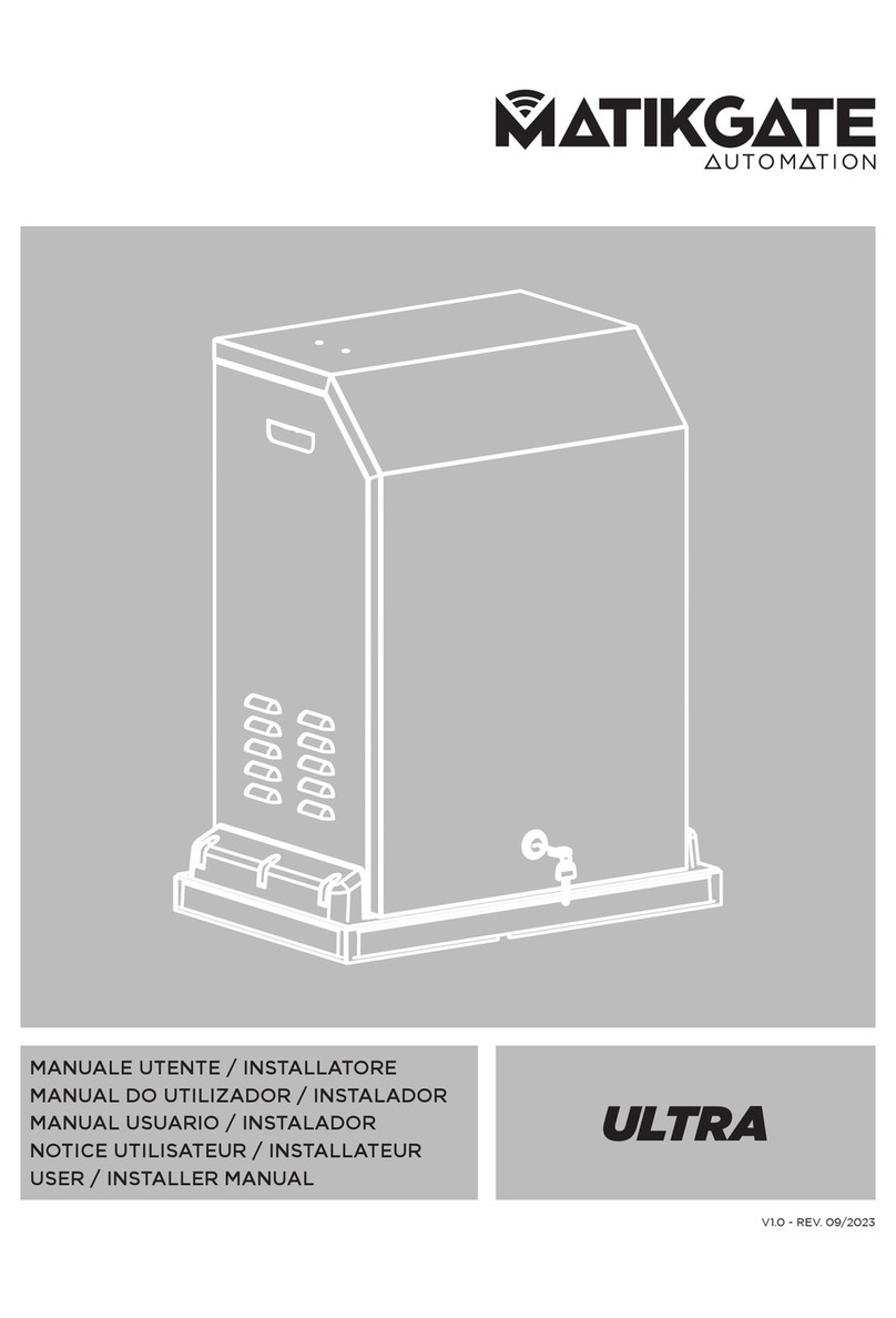 Matikgate ULTRA 3000 User& installer's manual Matikgate ULTRA 3000 User& installer's manual
