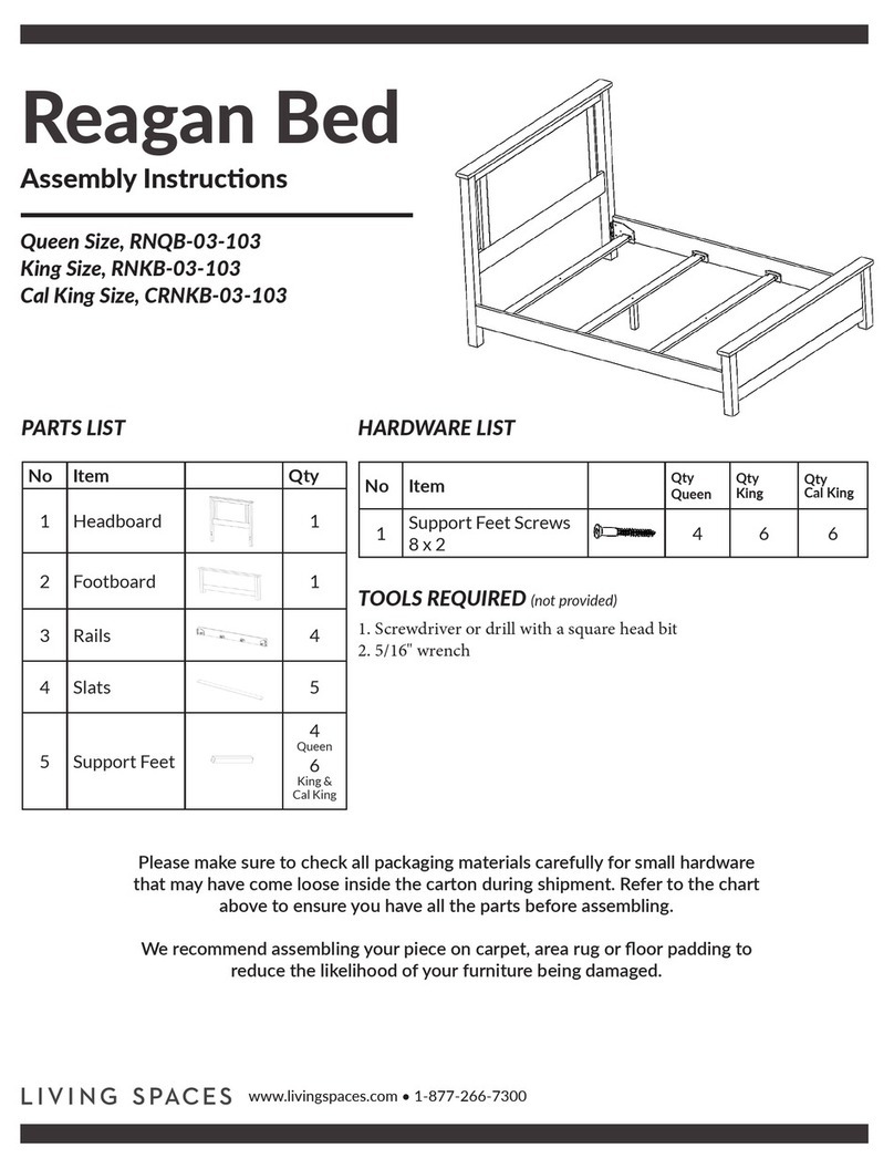 Living Spaces Reagan RNQB-03-103 User manual Living Spaces Reagan RNQB-03-103 User manual