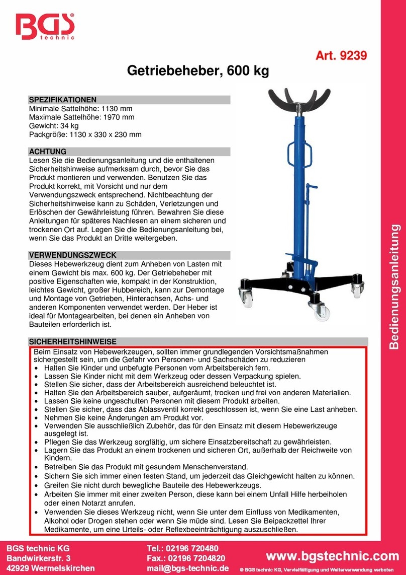 BGS technic 9239 manual