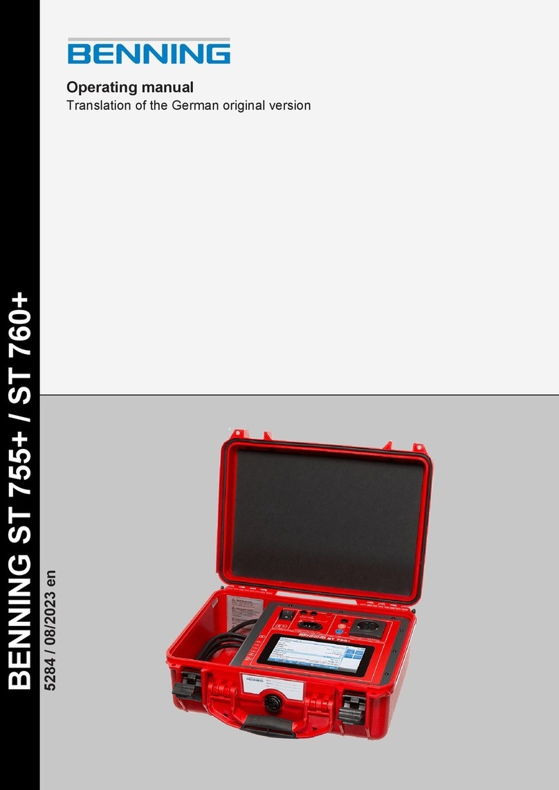 Benning ST 755+ operating manual