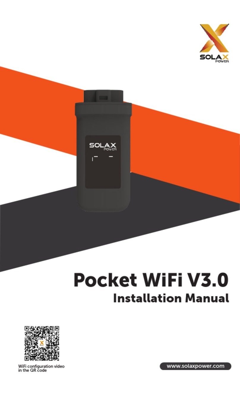 Solax Pocket WiFi V3.0 installation manual Solax Pocket WiFi V3.0 installation manual