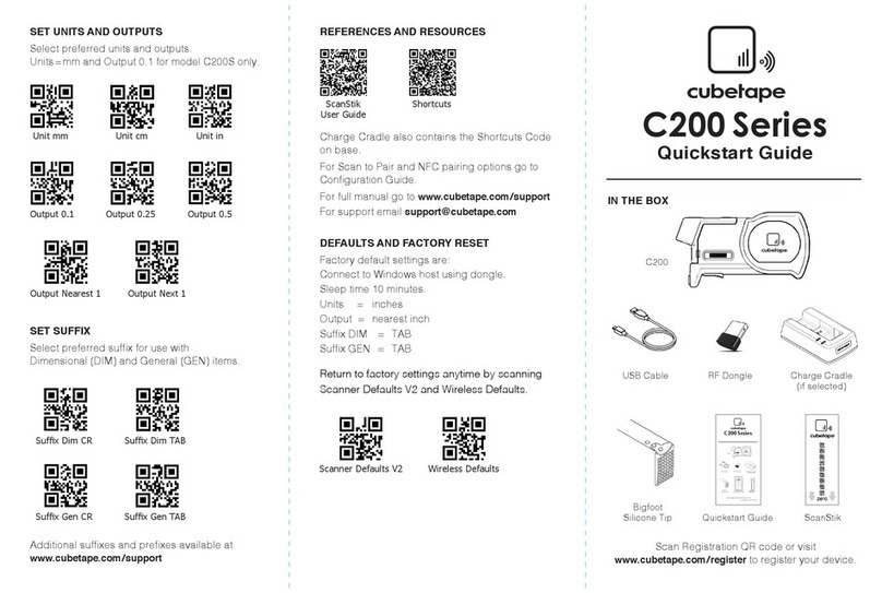 CUBETAPE C200 Series quick start guide