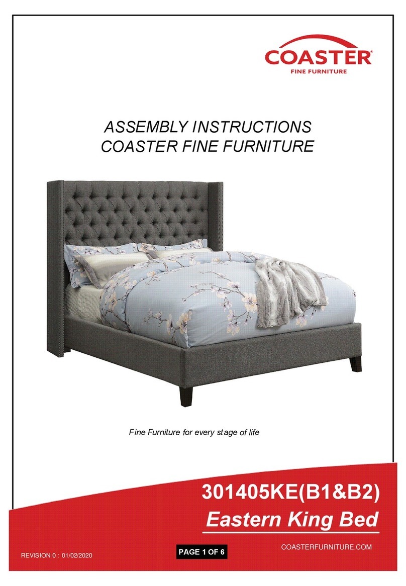 Coaster Eastern 301405KE B1 Assembly instructions Coaster Eastern 301405KE B1 Assembly instructions