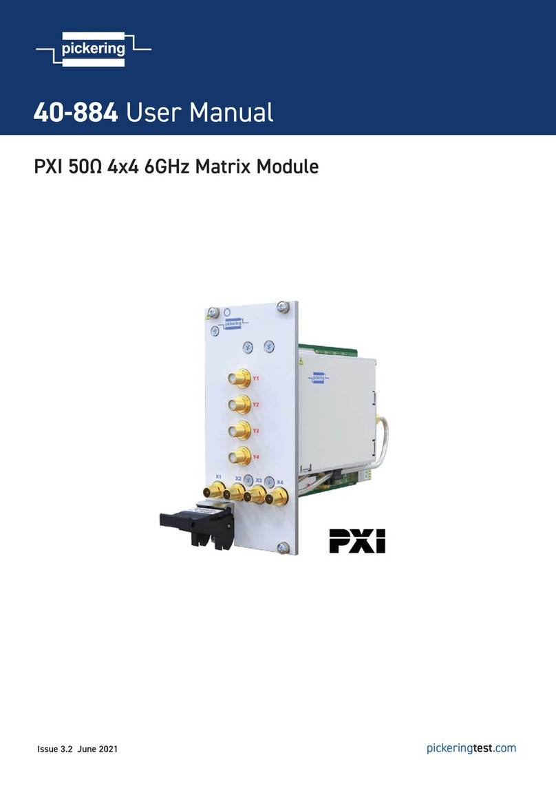 Pickering 40-884 User manual Pickering 40-884 User manual