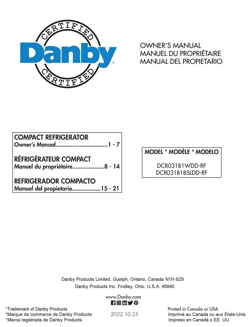 Danby DCR031B1WDD-RF User manual