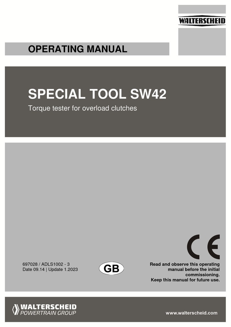 Powertrain Walterscheid SW42 operating manual