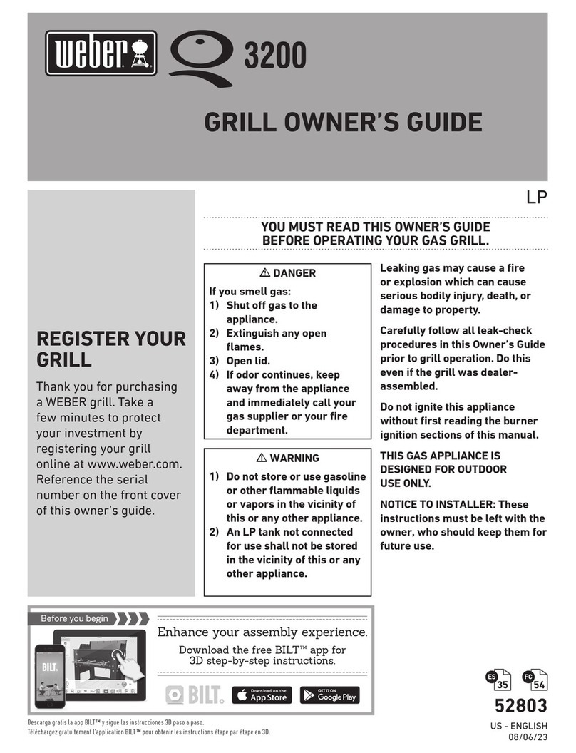 Weber Skyline 3200 owner's guide