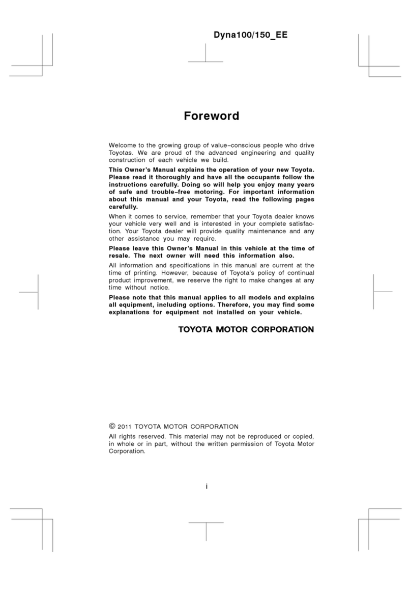Toyota Dyna100 EE 2012 manual