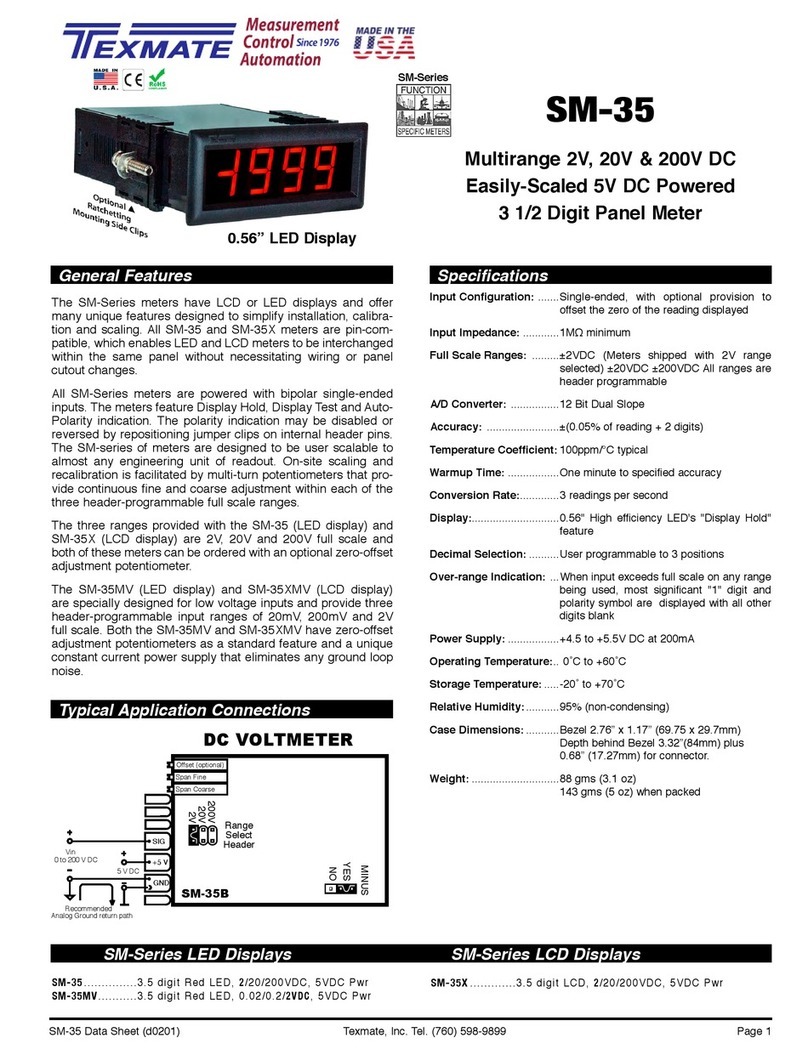 Texmate SM-35 User manual