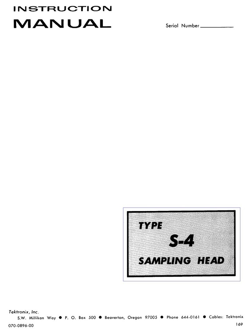 Tektronix S-4 User manual