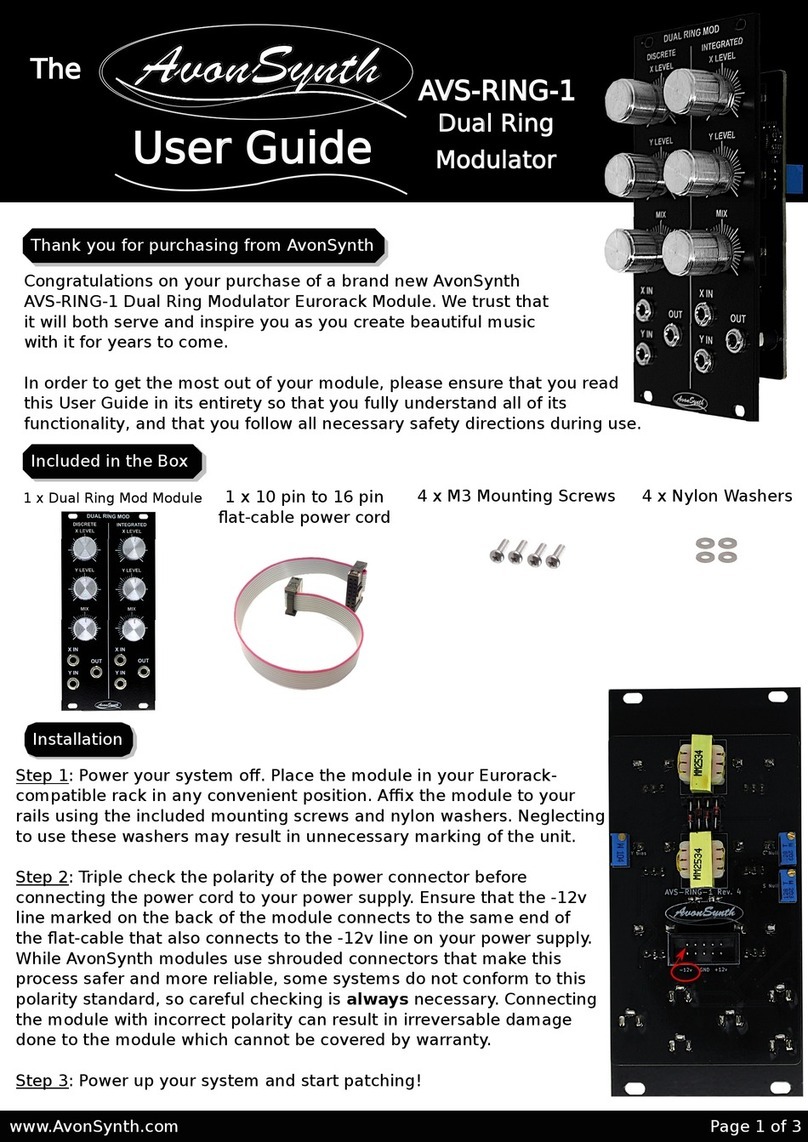 AvonSynth AVS-RING-1 user guide