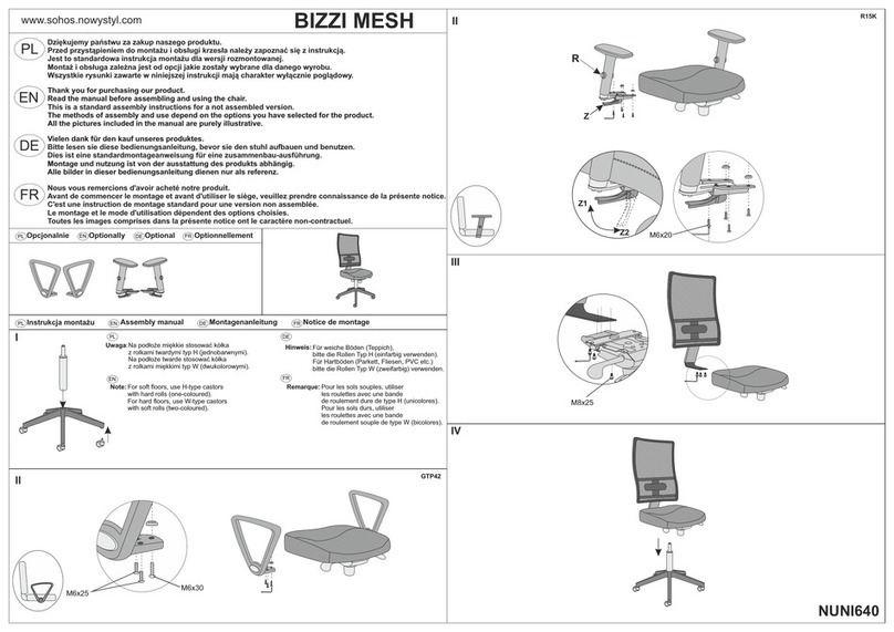 Nowy Styl BIZZI MESH User manual Nowy Styl BIZZI MESH User manual