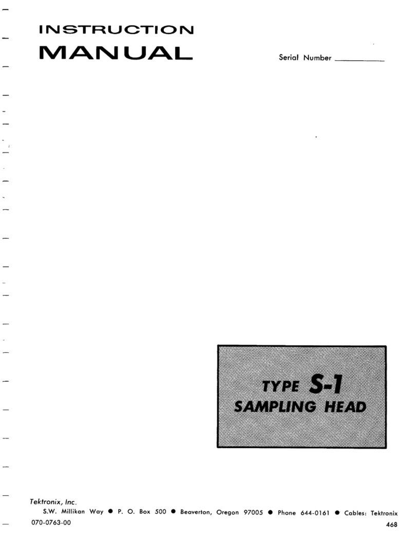 Tektronix S-1 instruction manual