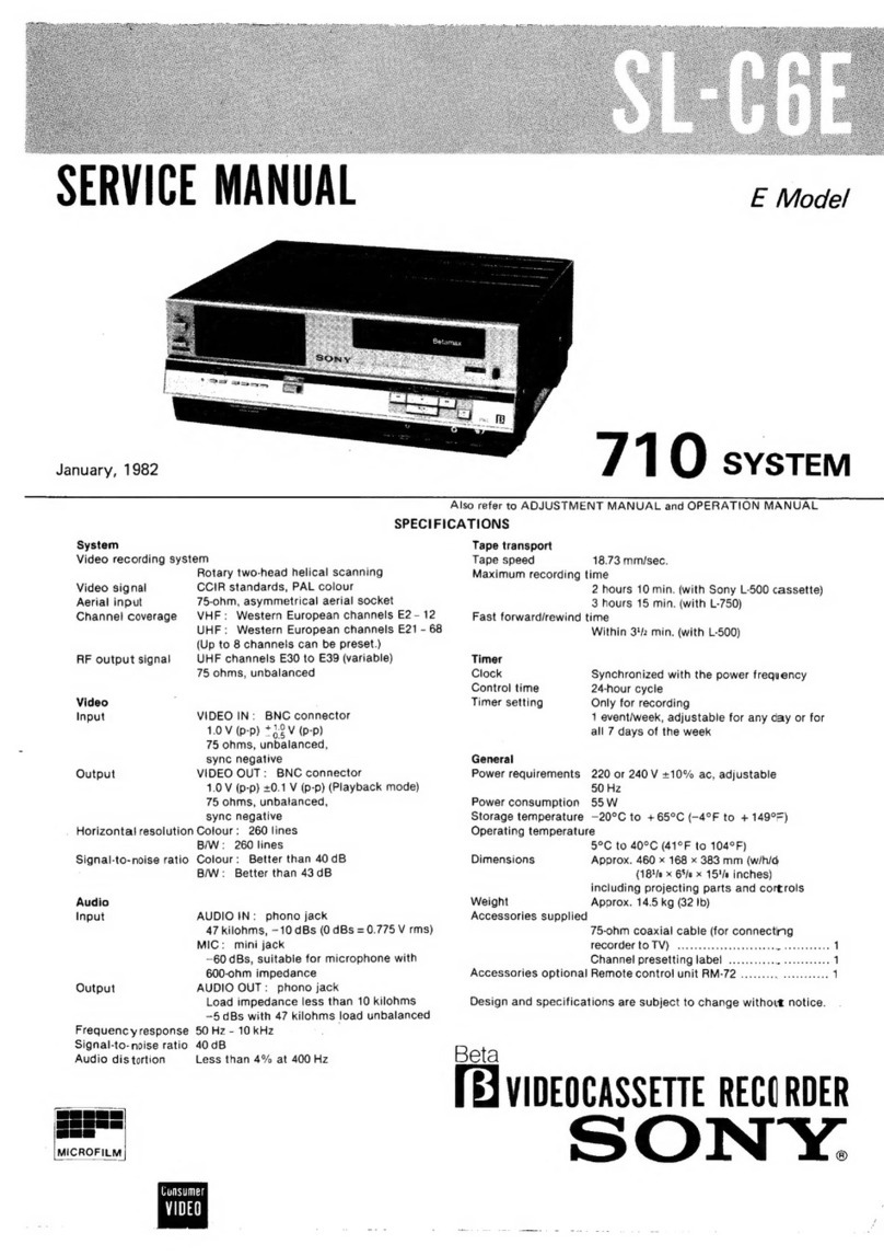 Sony SL-C6E Service manual