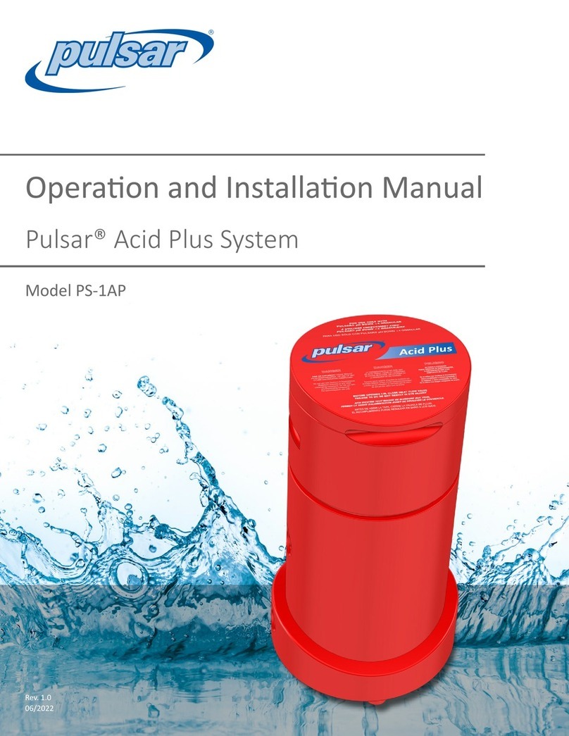 Innovative Water Care Pulsar Acid Plus System Operation and installation manual