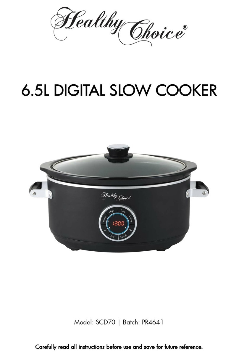 Healthy Choice SCD70 manual