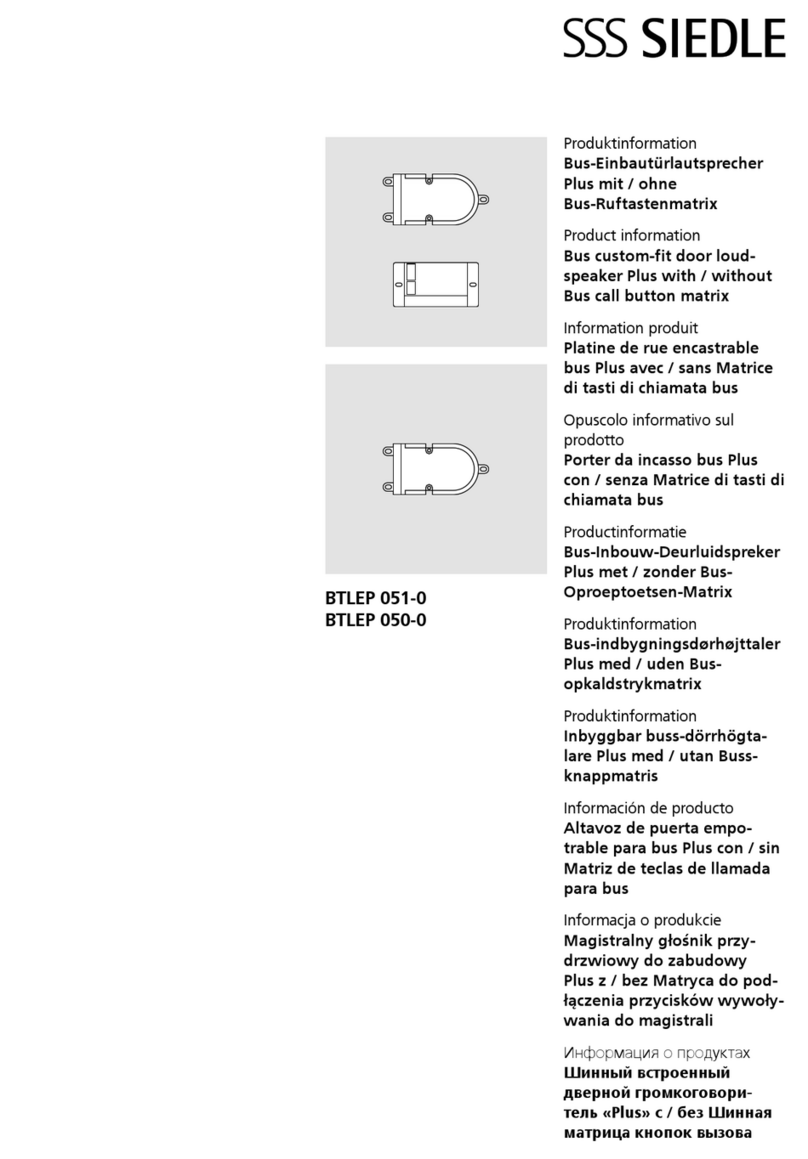 SSS Siedle BTLEP 051-0 Product information