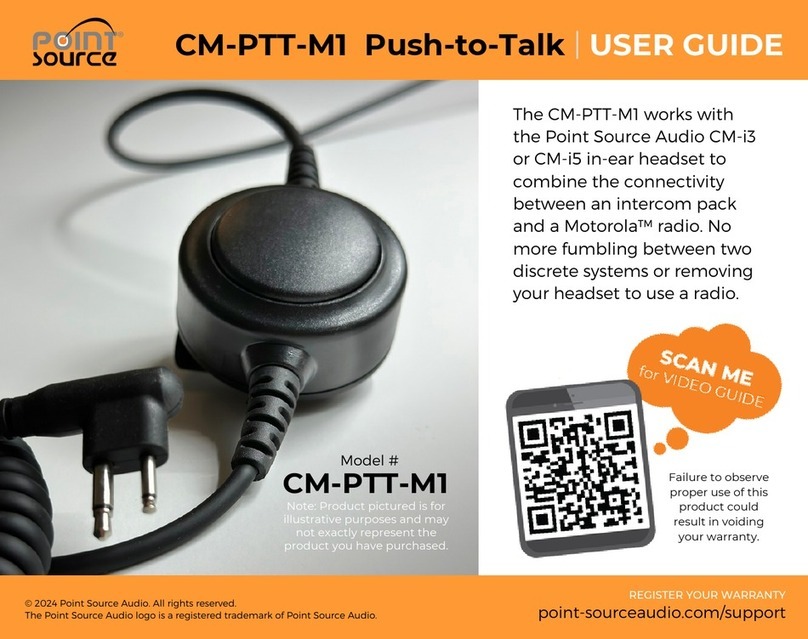 Point Source Audio CM-PTT-M1 user guide