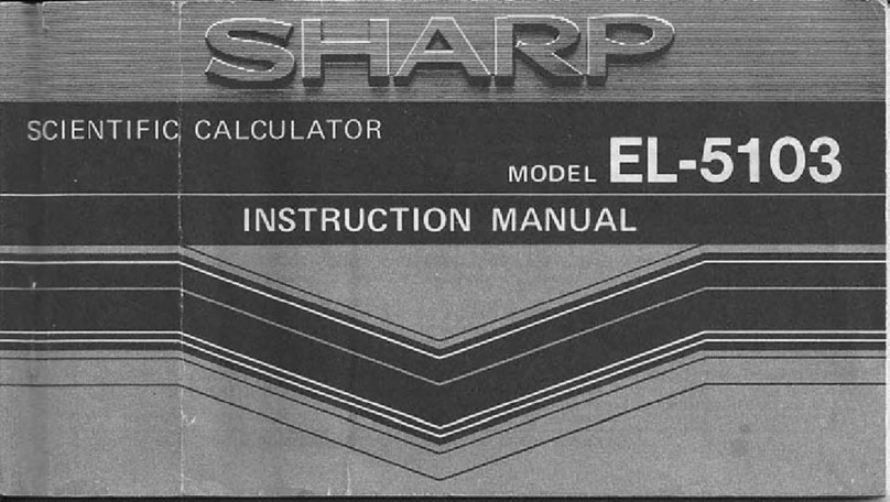 Sharp EL-5103 instruction manual