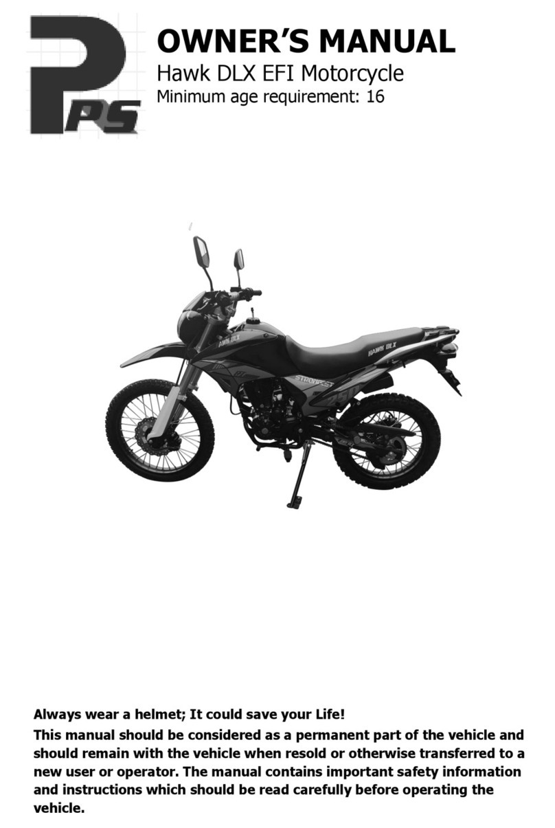 PS Hawk DLX EFI owner's manual