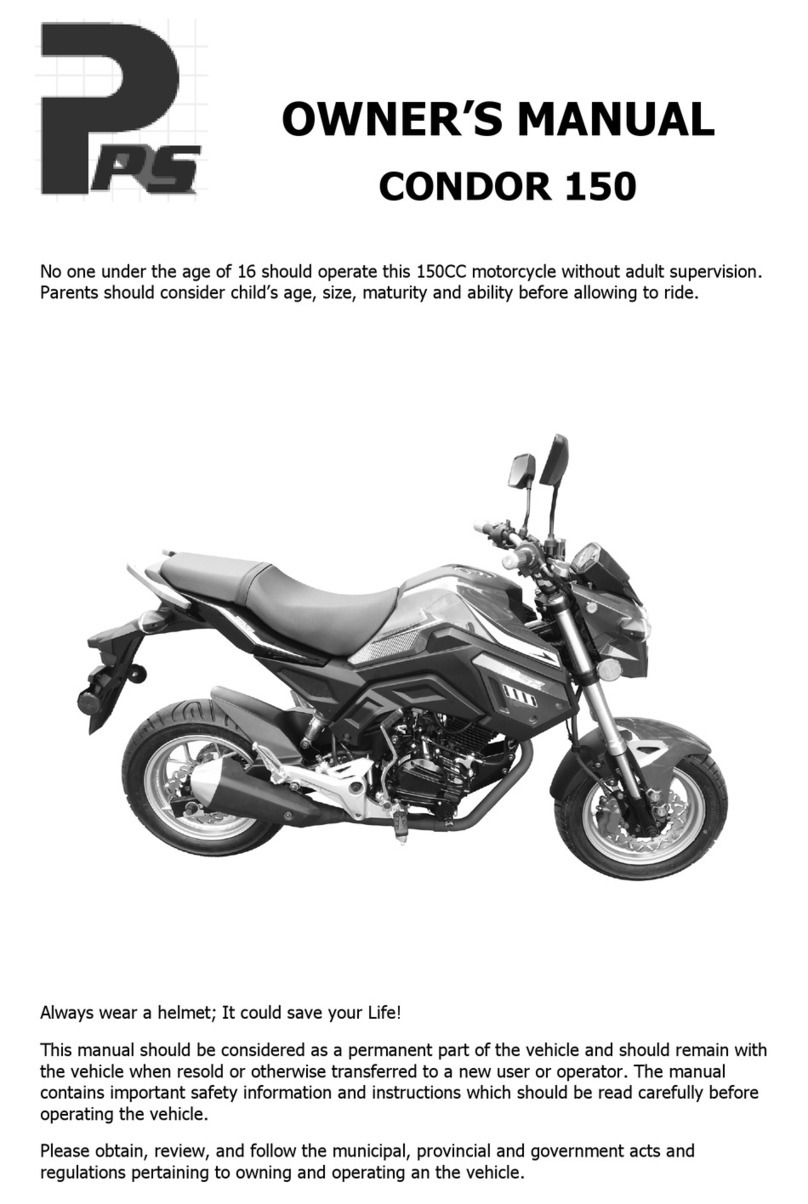 PS CONDOR 150 owner's manual