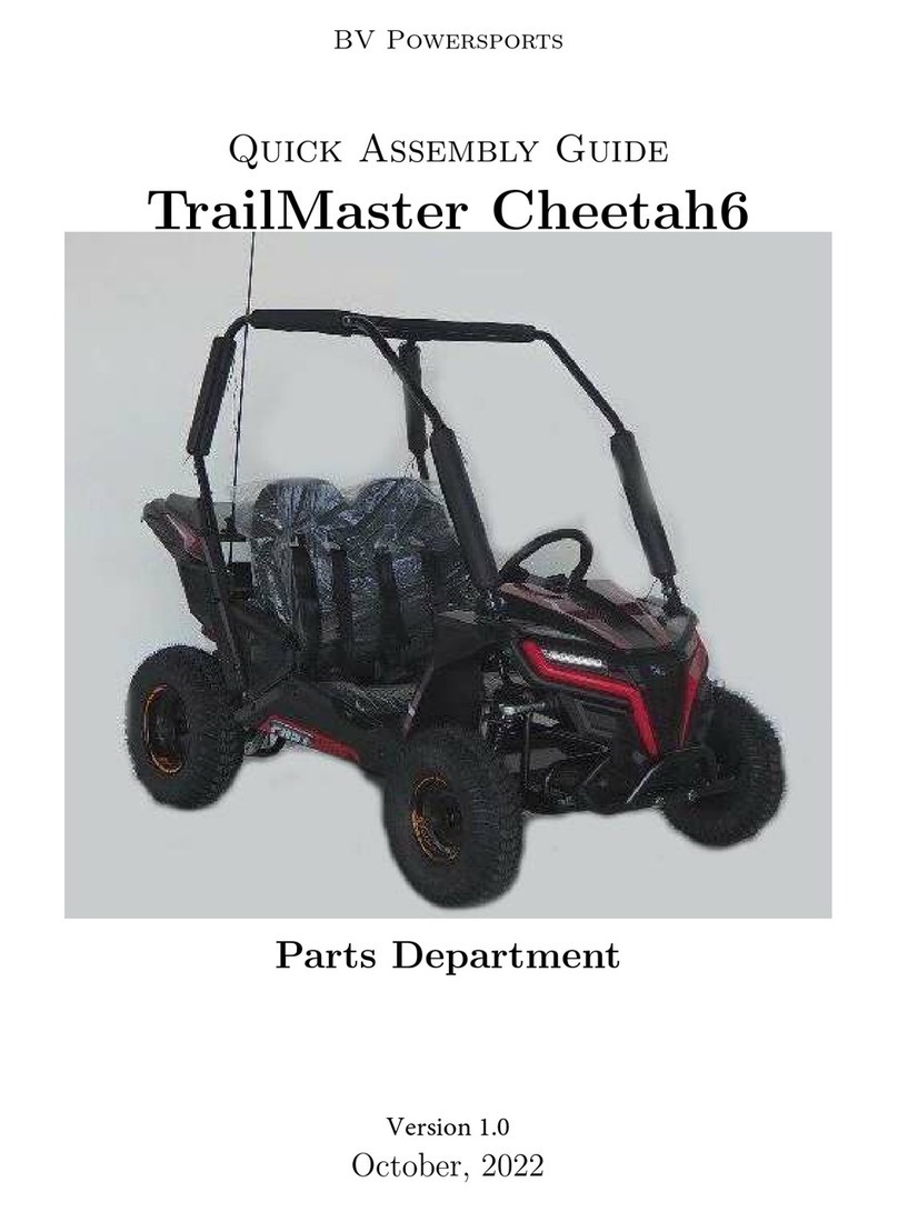BV Powersports TrailMaster Cheetah6 Quick assembly guide