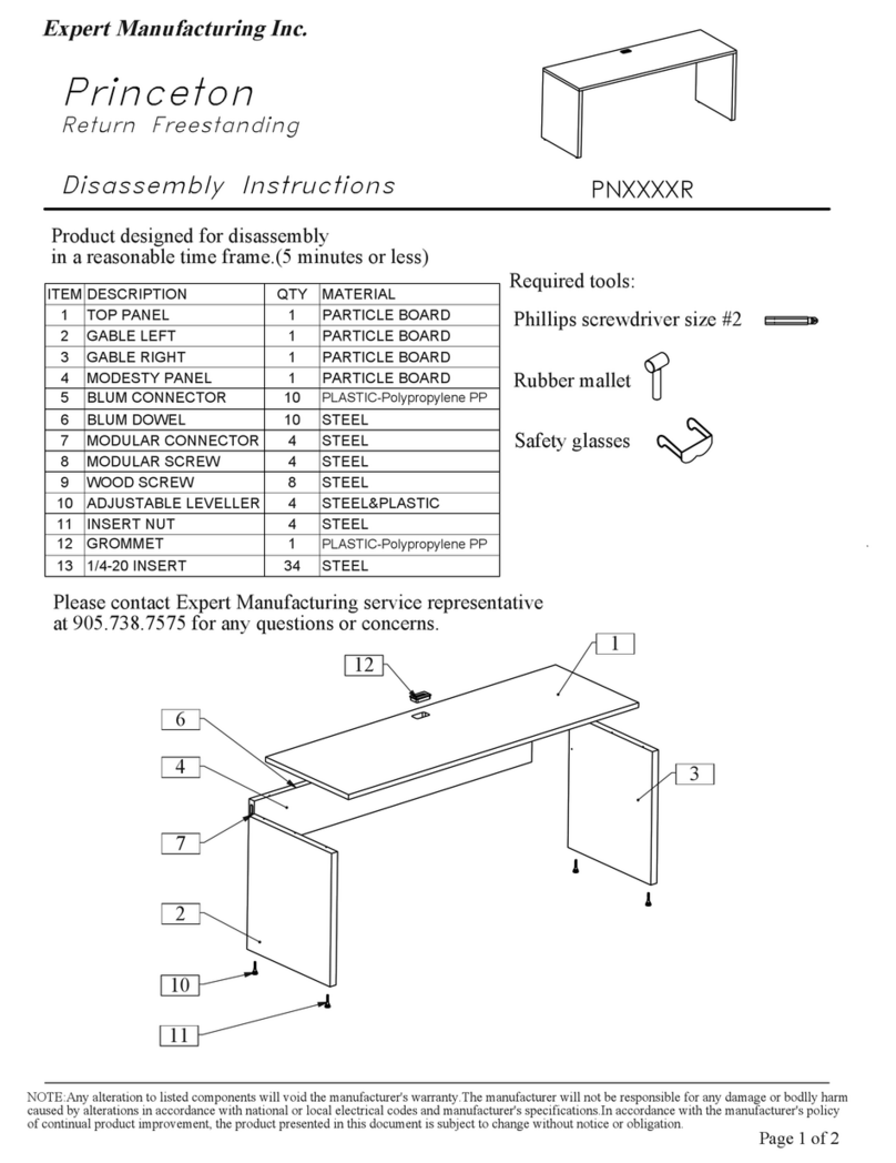 Expert Manufacturing Princeton PN R Series Disassembly instructions Expert Manufacturing Princeton PN R Series Disassembly instructions