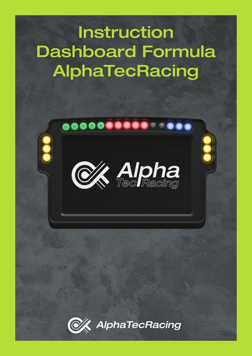 AlphaTecRacing Dashboard Formula User manual