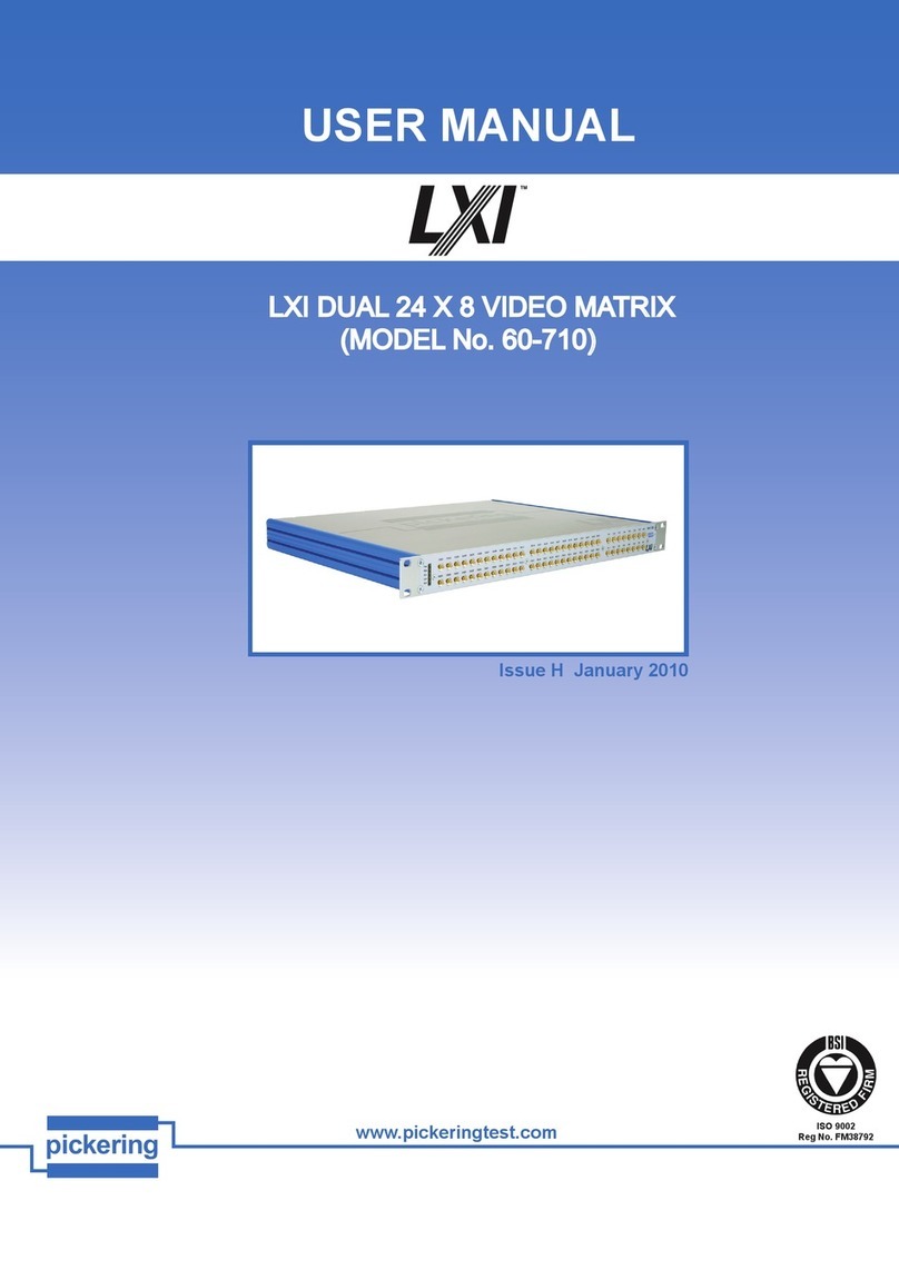 Pickering LXI 60-710 user manual