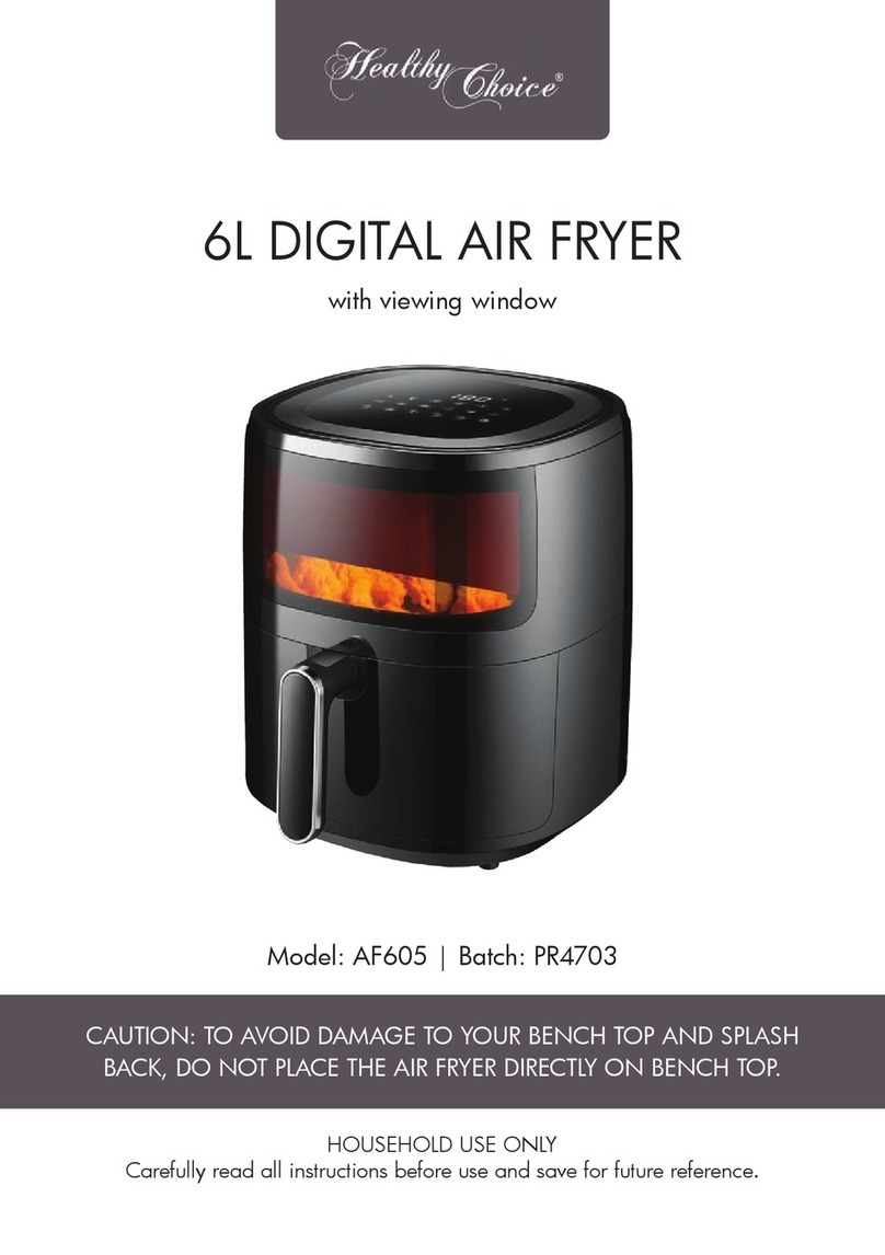 Healthy Choice AF605 User manual