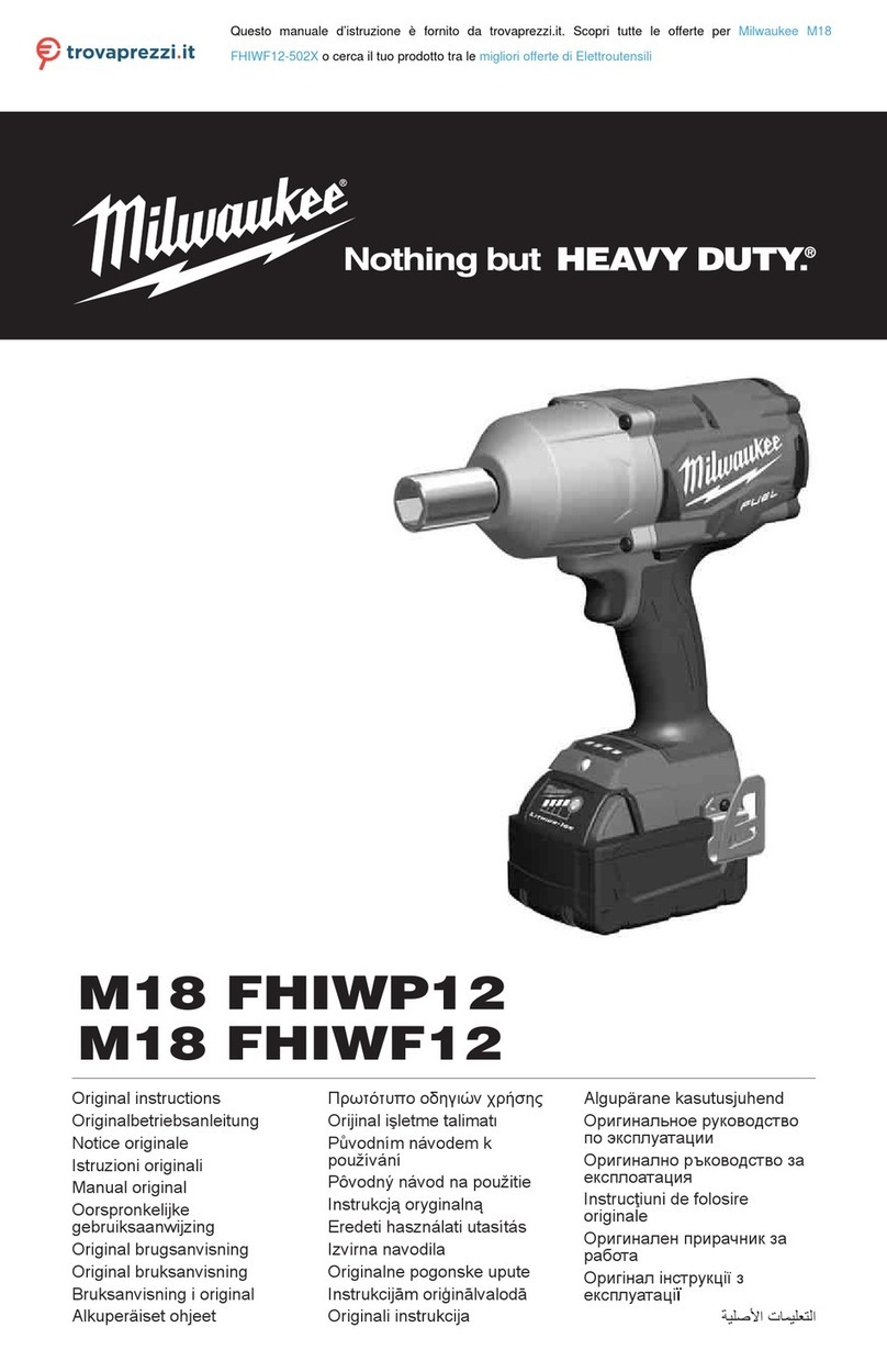 Milwaukee M18 FHIWF12-502X User manual