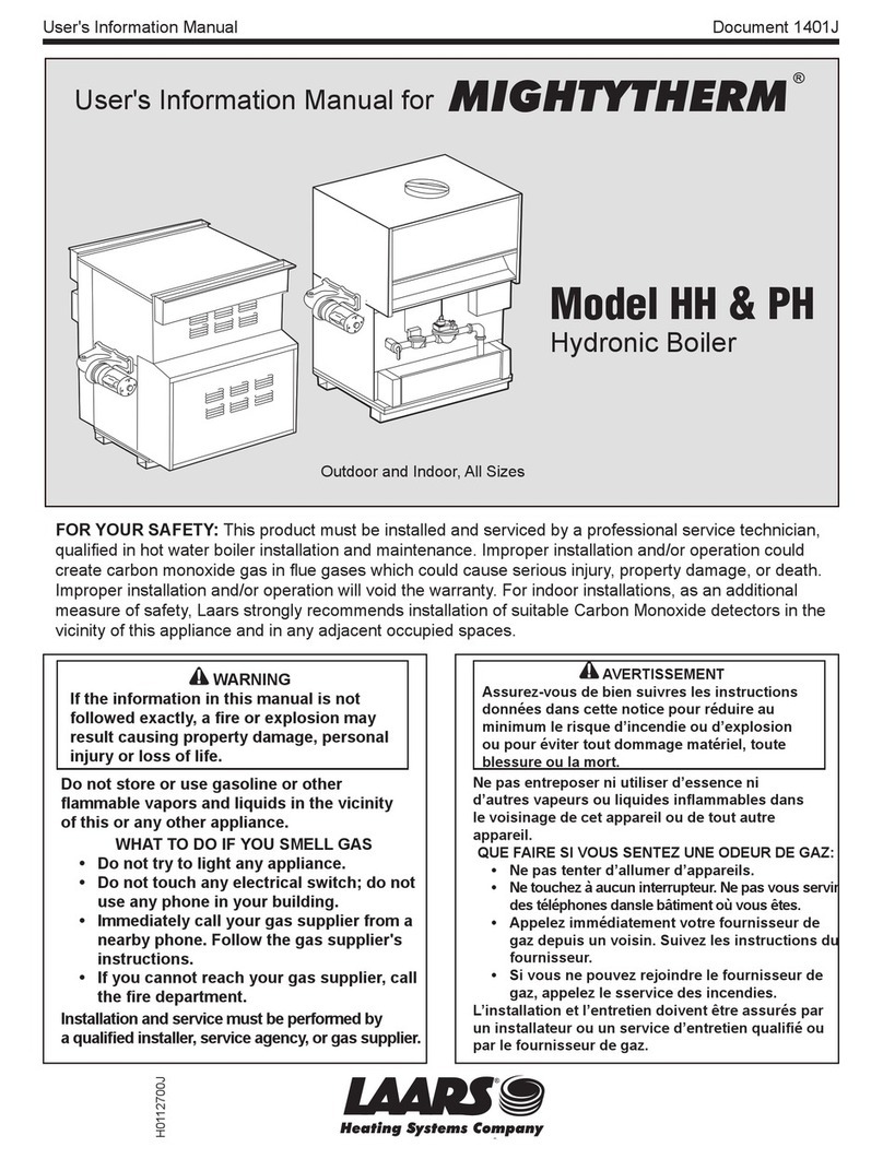 Laars MIGHTYTHERM HH User's information manual