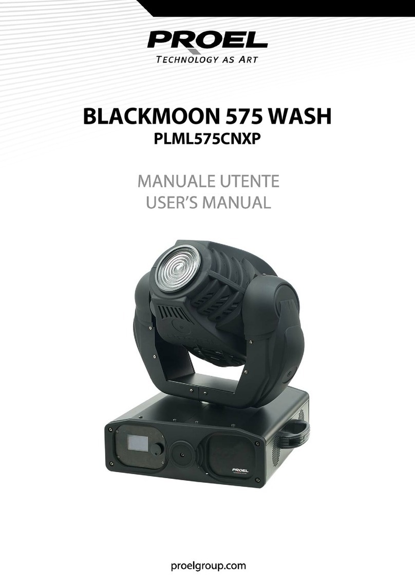 PROEL Blackmoon 575 wash User manual