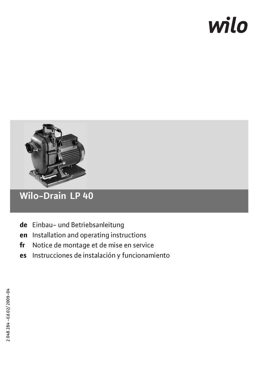 Wilo Drain LP 40 User manual