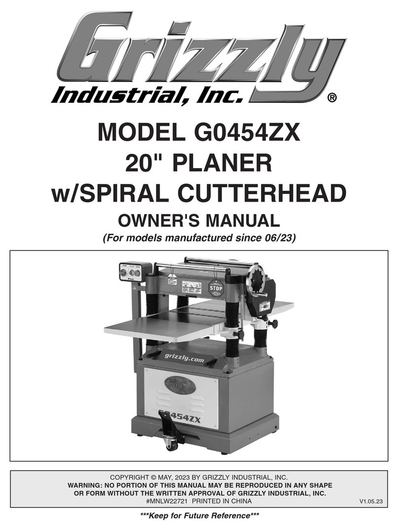 Grizzly G0454ZX User manual