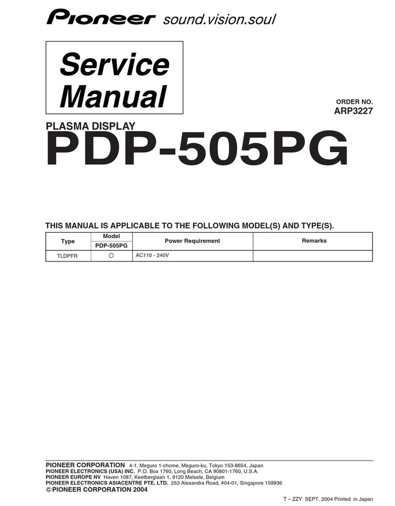 Pioneer PDP-505PG User manual