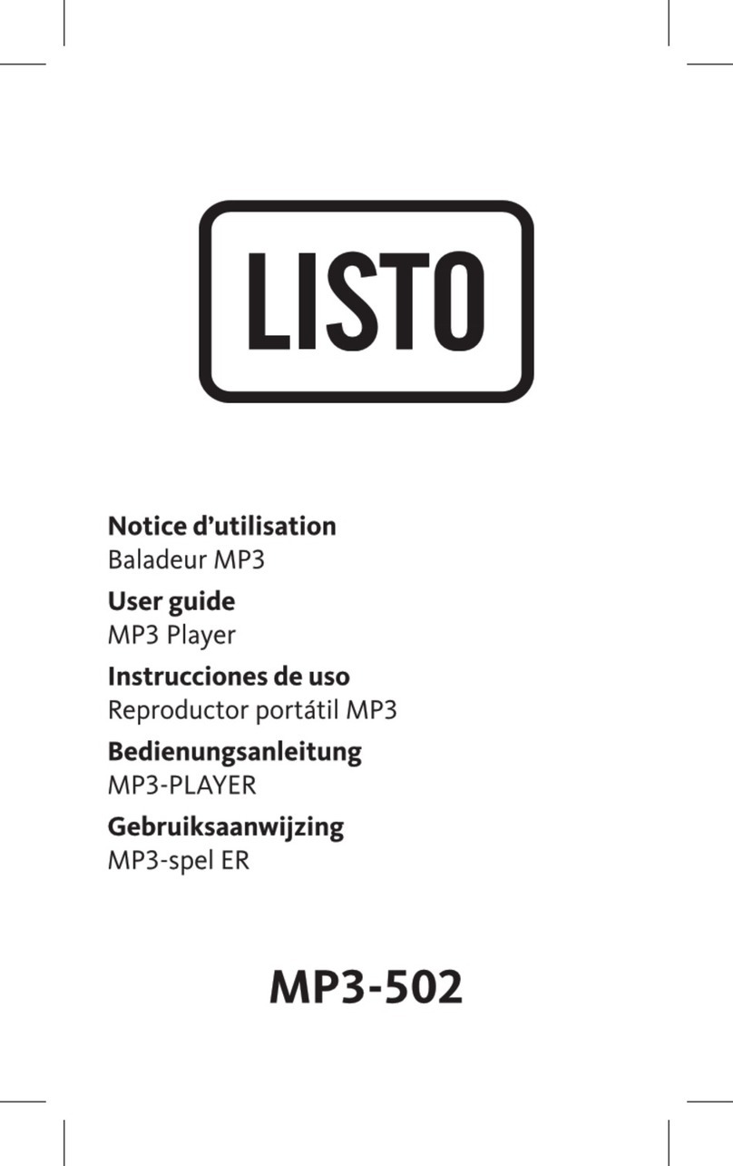 Listo MP3-502 user guide