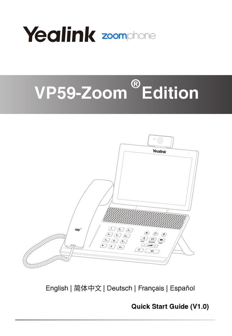 Yealink VP59-Zoom User manual
