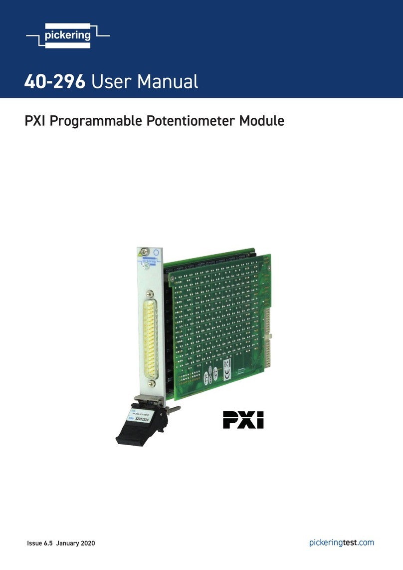 Pickering 40-296 User manual