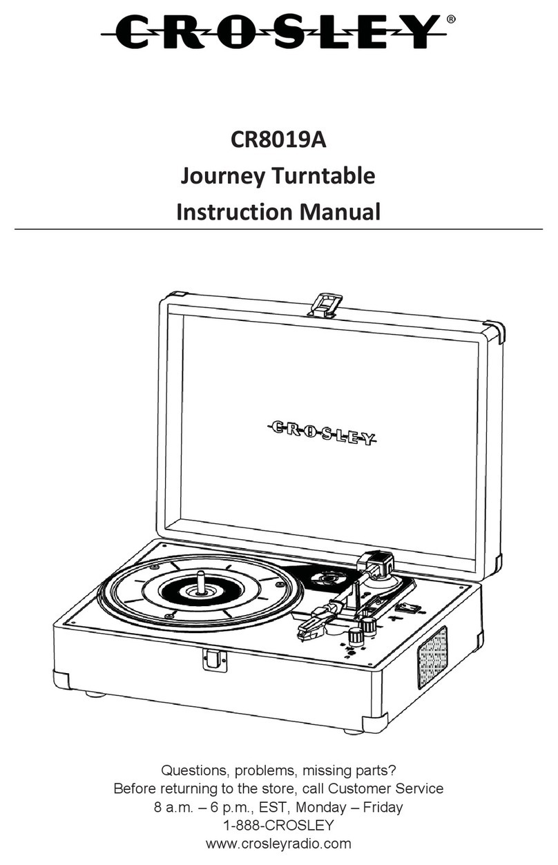 Crosley CR8019A User manual