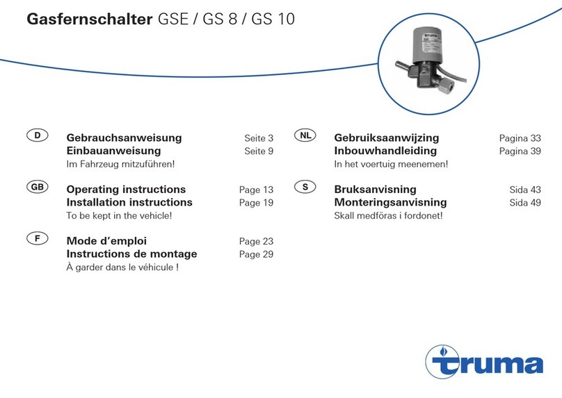 Truma GSE operating instructions