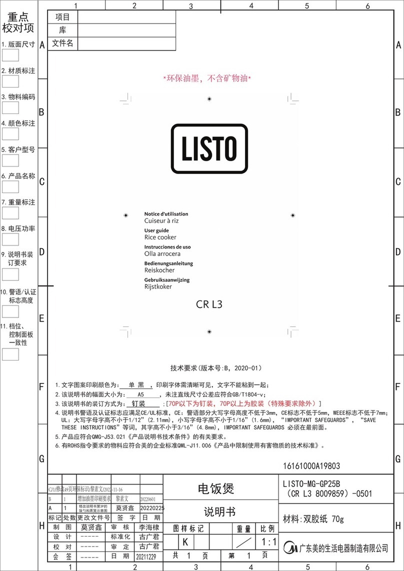 Listo CR L3 user guide