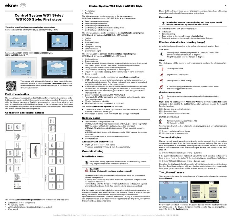 Elsner WS1 Color manual