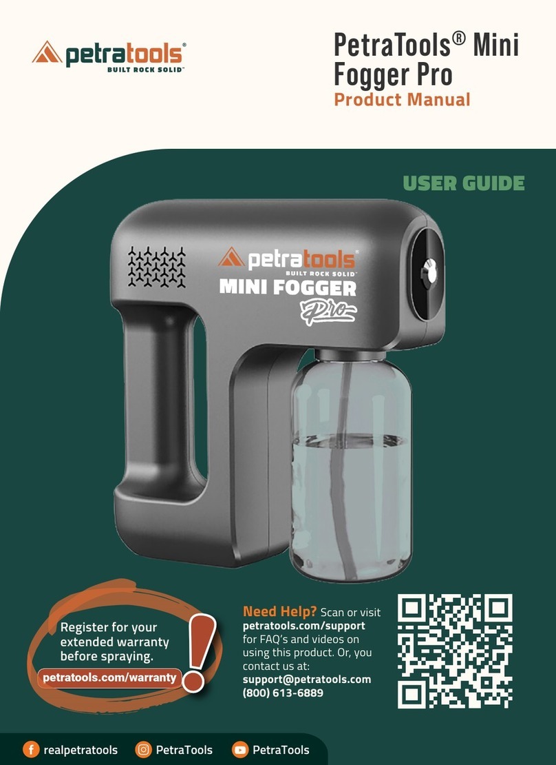 PetraTools Mini Fogger Pro product manual