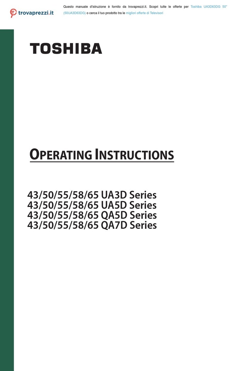 Toshiba 50UA3D63DG User manual