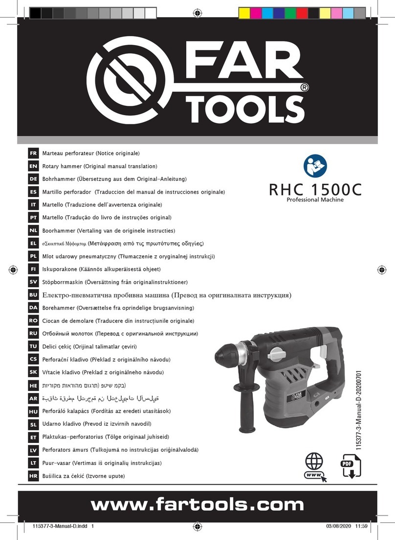 Far Tools RHC 1500C Original manual translation