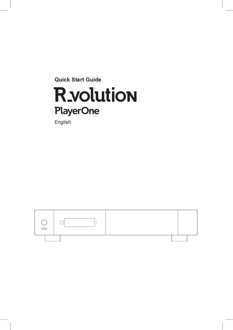 R volution PlayerOne quick start guide