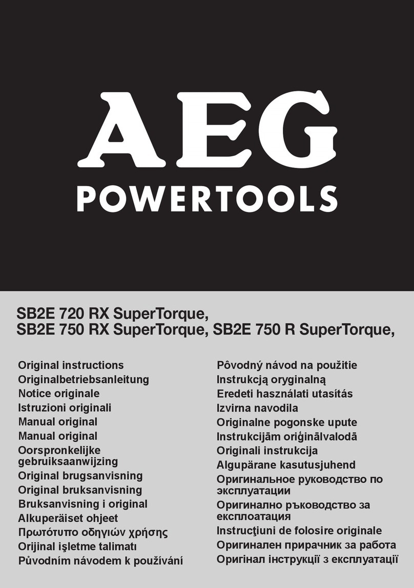 AEG SB2E 750 RX SuperTorque User manual AEG SB2E 750 RX SuperTorque User manual